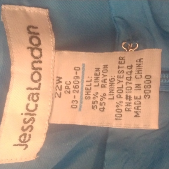 Beautiful blue spring/summer dress. Size 22W. - Picture 2 of 6